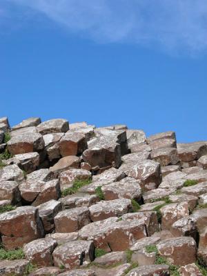 Basalt Columns Against the Irish Blue Sky - Giant's Causeway (Co. Antrim)