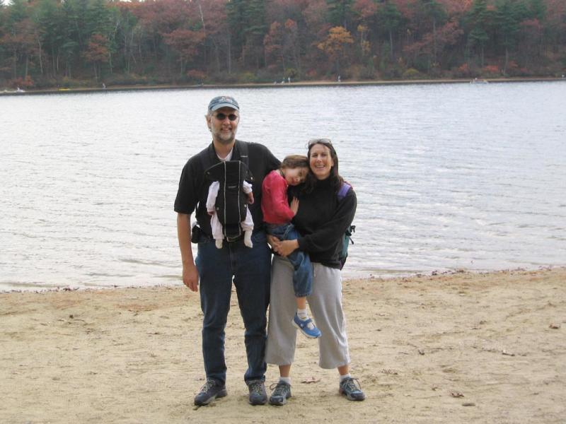 The FOUR of us start our walk