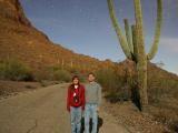 Jenn & Tom In Moonlight, Picacho Peak, AZ, 2003