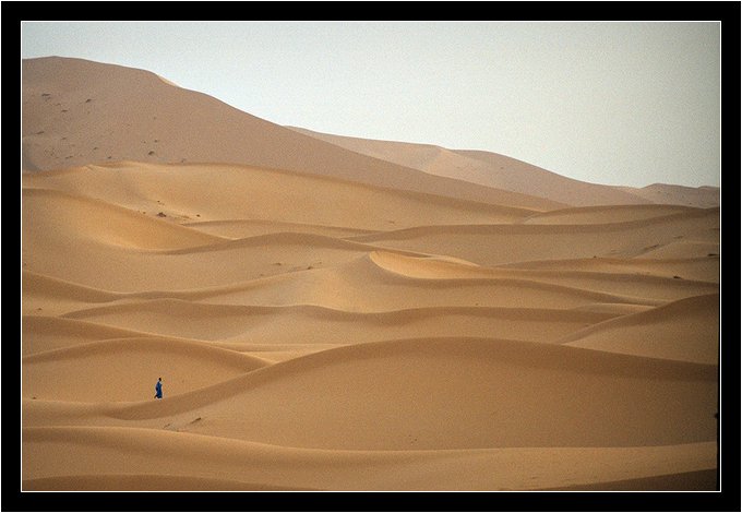 Blue Man In The Desert