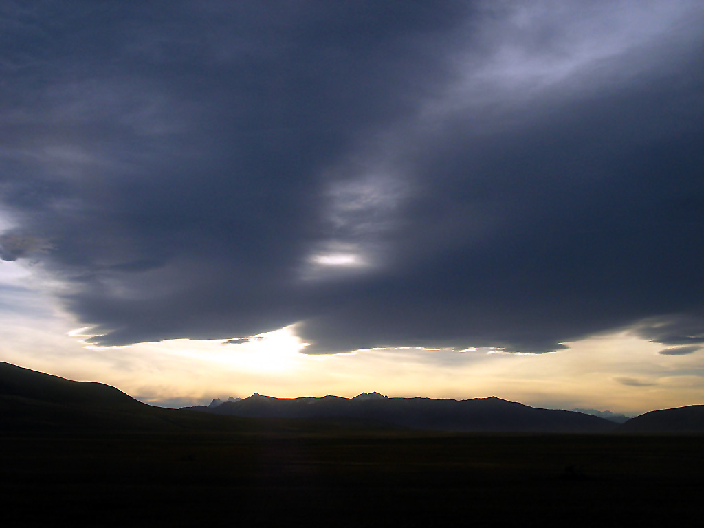 Torres del Paine leaving its mini-ecosystem, view from bus