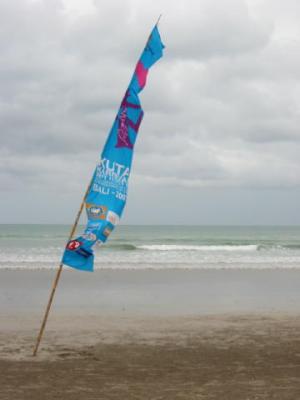 Flags on the beach