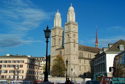 Frauenkirche in Zurich, Switzerland