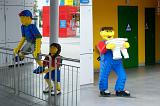 Humorous sculptures near the Legoland entrance