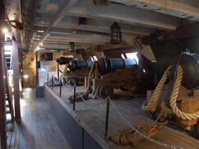 HMS Surprise gun deck