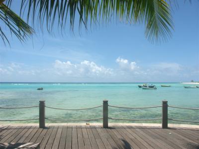 Barbados beach scene