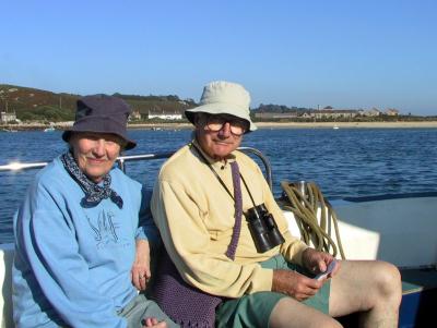 Mum and Dad on boat 2