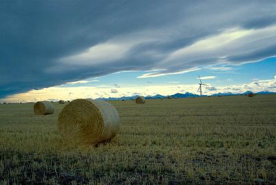 A typical southern Alberta landscape