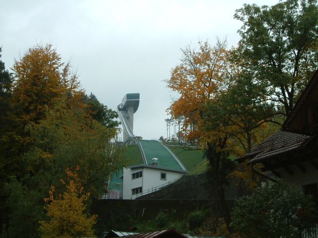 Really modern ski jump!  This is a new one replacing the one from the olympics