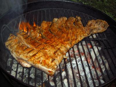 dry rub ribs on grill 1