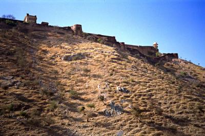 Upper amber fort from below