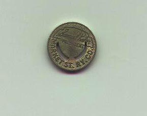 rare token from the defunk market street railway it  ran from1921 to 1944