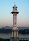 Pquiss lighthouse at dusk - Geneva