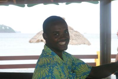 Lindon -- the best male bartender in St. Lucia