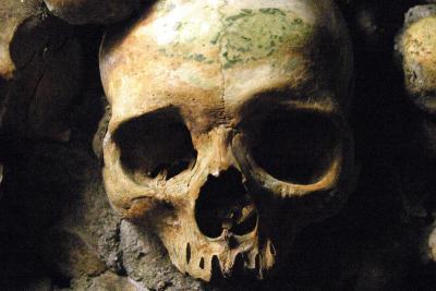 Skulls from the Paris catacombs, By John Kloepper