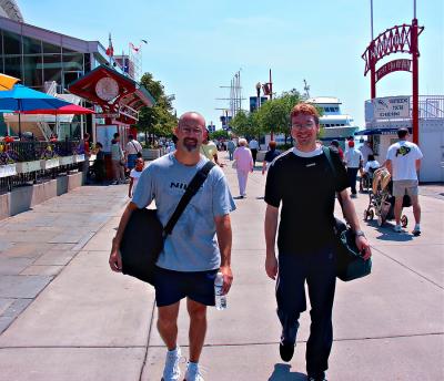 Joe and Matt at Navy Pier