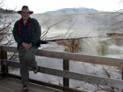 Me at Mammoth Hotsprings in Yellowstone