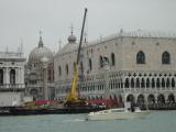 The domes of San Marco behind the Palazzo Ducale.