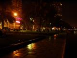 As I was leaving, the sun had set, so the locals could eat. They set up elaborate picnics in the park, along the corniche