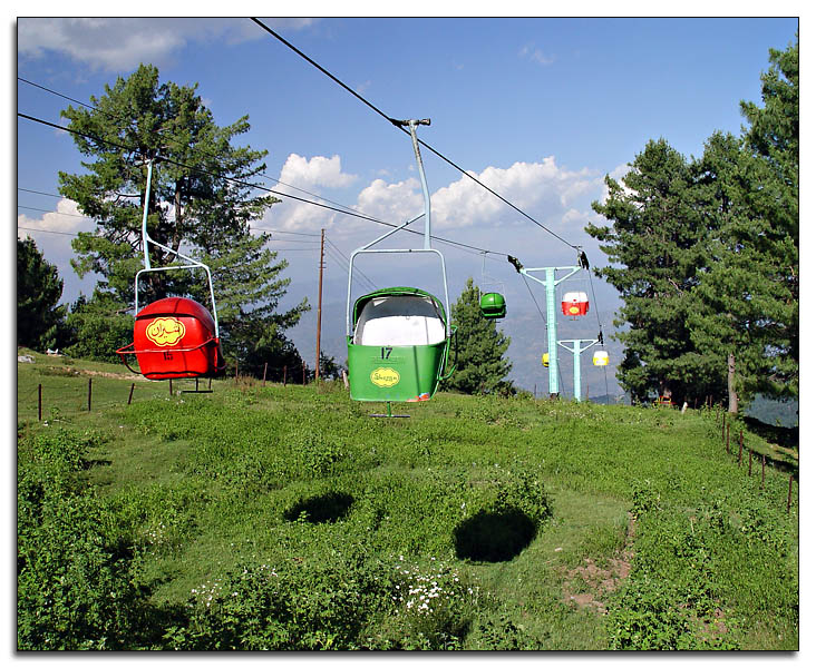 Chairlifts at Ayubia National Park