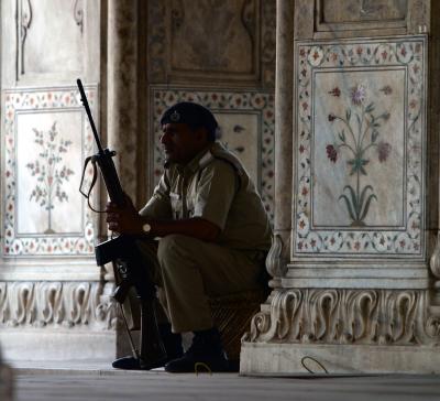 Soldier at Monument