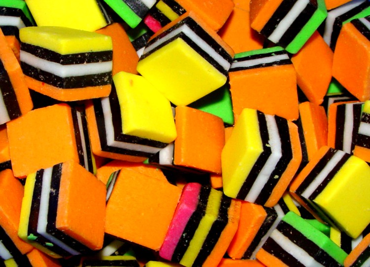 <p align=center><b>Licorice Allsorts* </b> <br> <font size=1> by Ric Skilton</font></p>