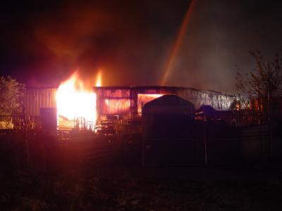 Large Farm Supply Warehouse 2 Alarm Fire