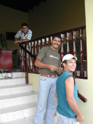 Walter Installing Veranda - for Costa Rica Consultorio Quiropractico