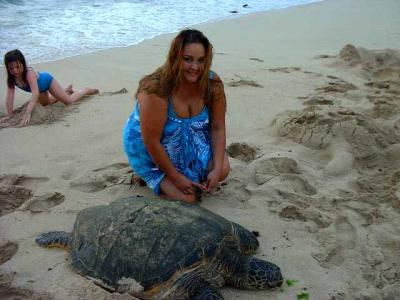 Jean with Turtle