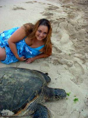 Jean with Turtle
