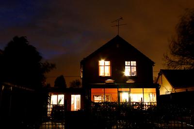 Our house on a stormy evening