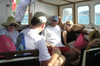 Aboard the tender