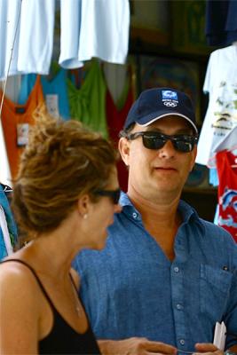 tom hanks at hydra island