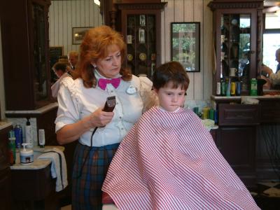 The traditional haircut at the Main Street Barber