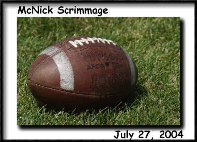 MCNICK SCRIMMAGE..........