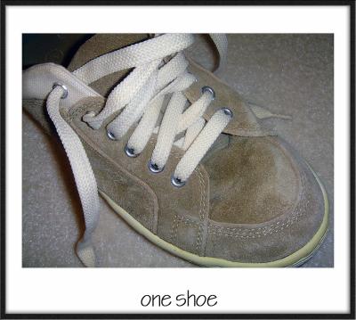one shoe
