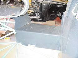 The right door sill trimmed and put in place.