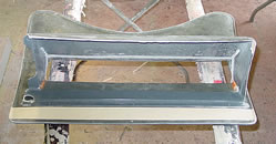 Now the cooler duct is glued in place