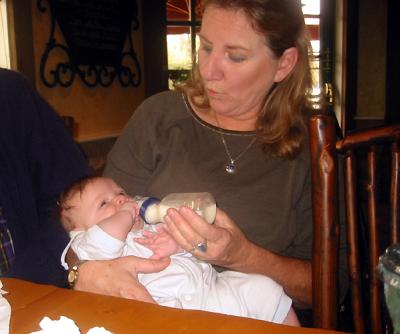 Joey's Mom Midge with granson Morgan
