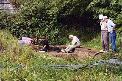 working party at scadbury manor house site