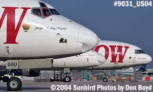 Arrow Air DC8-62F(AF) N8968U, DC8-62F N802BN, and L1011-1-15(200)(F) N307GB cargo airline aviation stock photo #9031