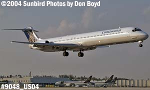 Continental Airlines MD-82 N72821 aviation stock photo #9048
