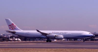 B18851  China Airlines  A340  rolling on 34L.jpg