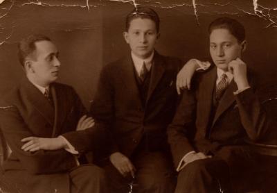 With his brothers  mid-to-late 1920s