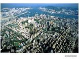 Aerial view of Kai Tak Airport