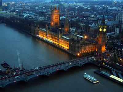 Houses of Parliament from the London Eye