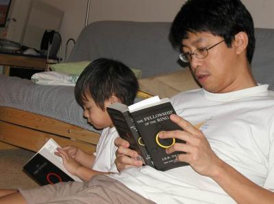 Papa Is Still on the First Book - The Fellowship Of The Ring