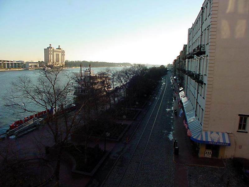 Winter morning - Savannah River and River Street 1265