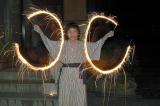 Light Painting with Firework at night