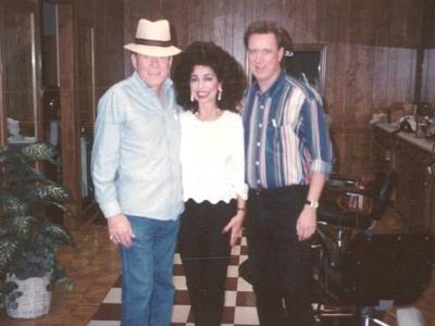 Don Gibson, Carol Lee Cooper, and Keith Bilbrey at Clyde's Music City Barbers